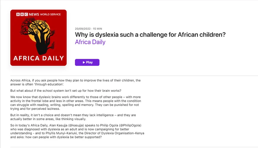 Podcast: Why is dyslexia such a challenge for African children?